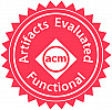 Artifacts Evaluated - Functional: this badge indicates that the artifacts associated with the research are found to be documented, consistent, complete, exercisable, and include appropriate evidence of verification and validation.